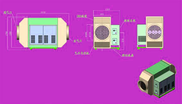 工業(yè)廢氣處理設(shè)備結(jié)構(gòu)圖